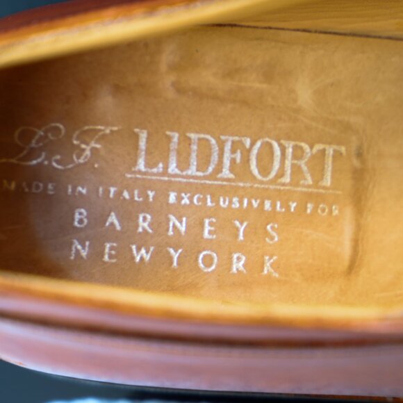 Lidfort for Barneys New York 9.5-US Brown Split Toe Norvegese Oxfords - Picture 15 of 16